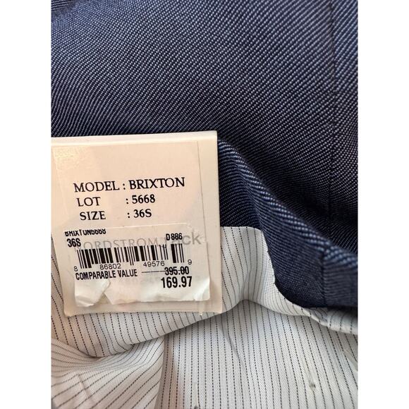 THE SAVILE ROW Men's Blue Trim Fit Brixton Suit Jacket Size 36S - Picture 6 of 7
